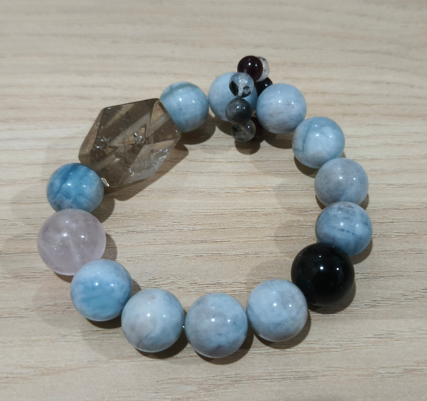 Enchanted & Handcrafted Natural Aquamarine Crystal Bracelet
