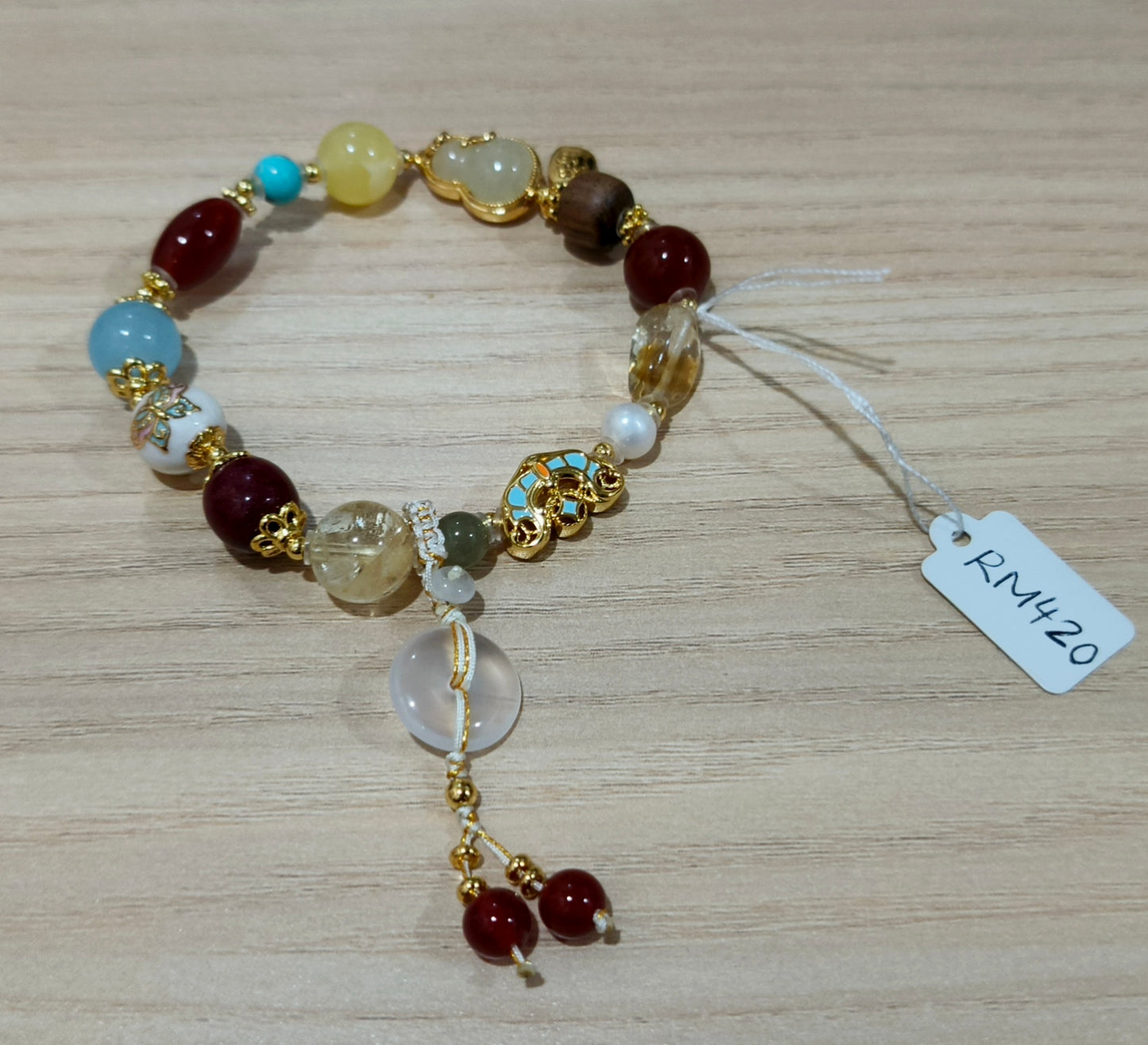 Enchanted & Handcrafted Natural Multi-Treasure Crystal Bracelet