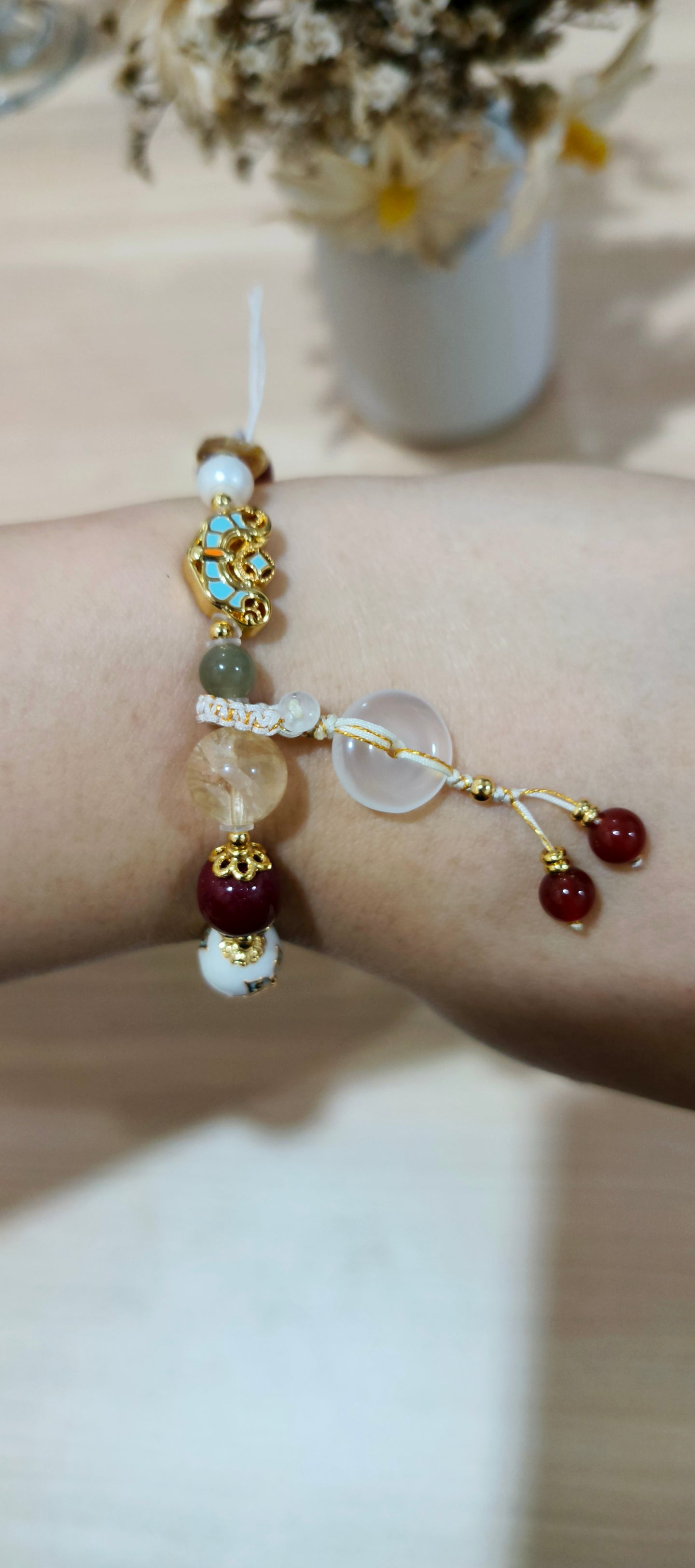 Enchanted & Handcrafted Natural Multi-Treasure Crystal Bracelet